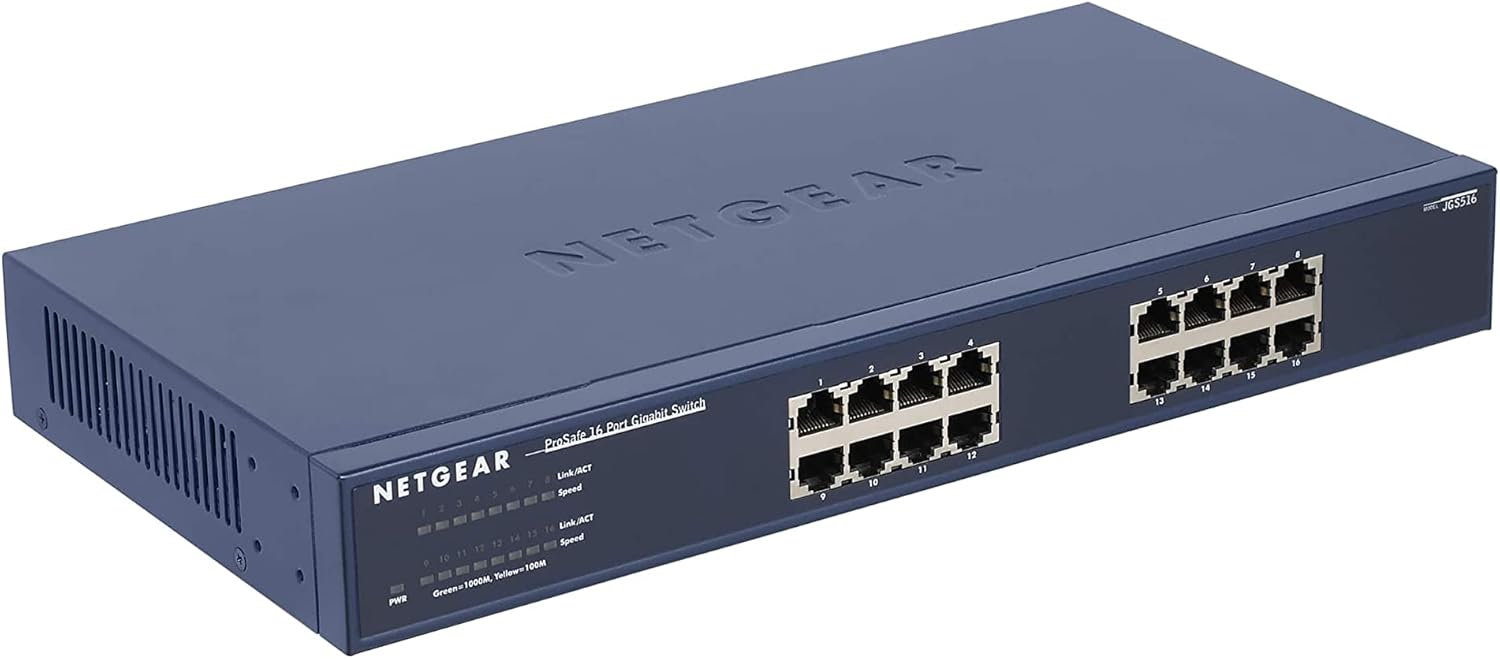 Netgear ProSafe 16-Port Gigabit Switch (occasion)