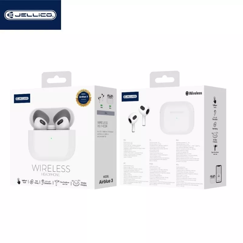 Écouteurs Bluetooth Jellico AirBlue 3 – (Boite/blister) blanc – Image 3