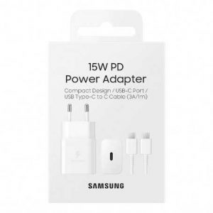 Kit Chargeur Type-C Samsung 15W Blanc